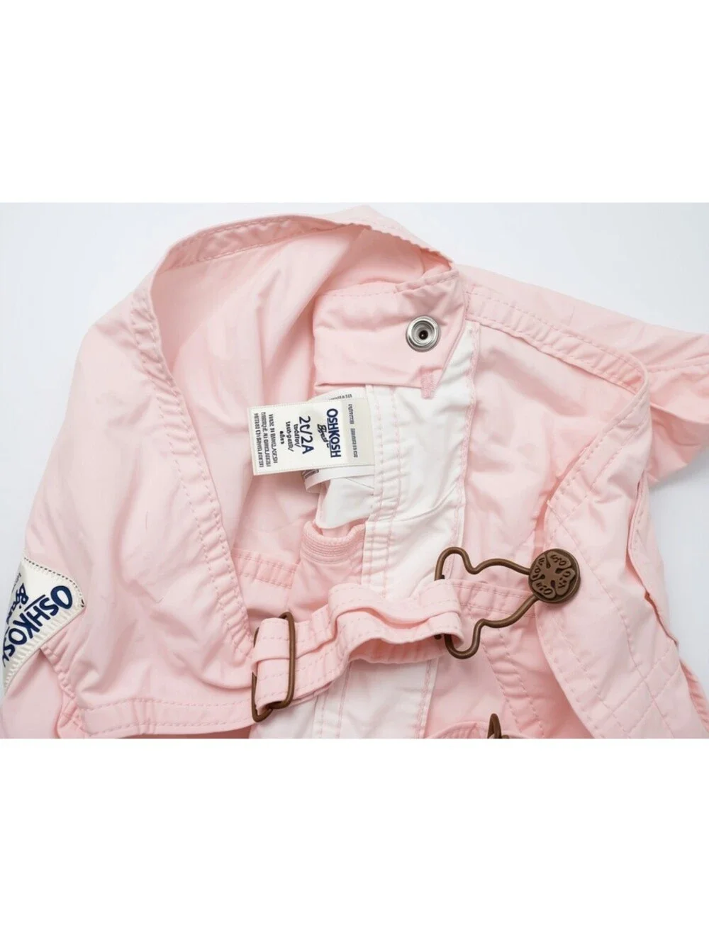 OshKosh B'gosh Pink Toddler Overalls Shorts - 2T